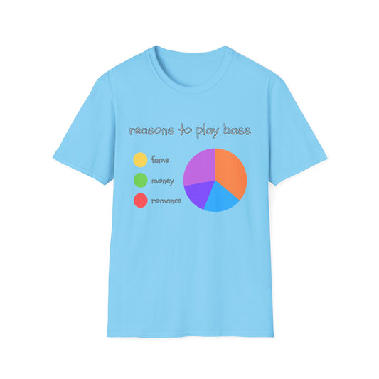 "Reasons to Play Bass" Softstyle Tee
