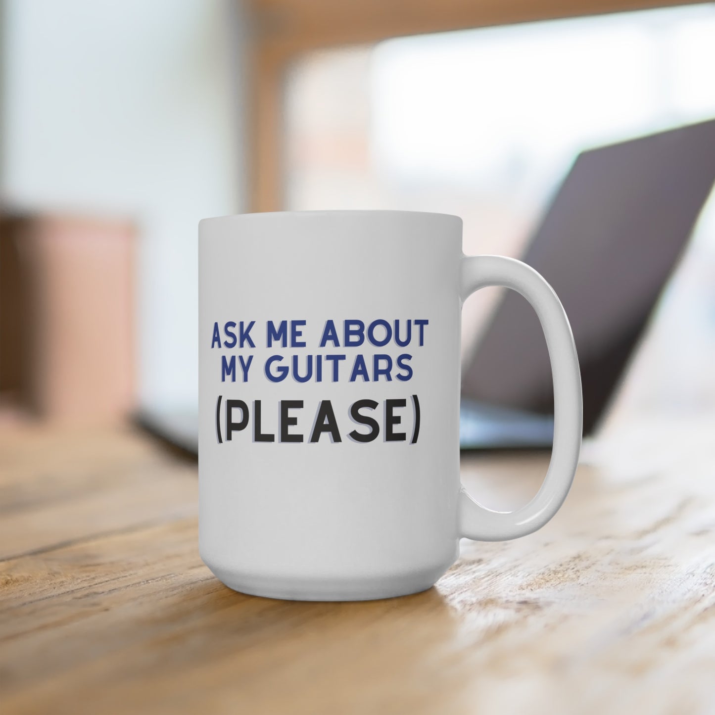 "Ask Me About My Guitars Please" Mug