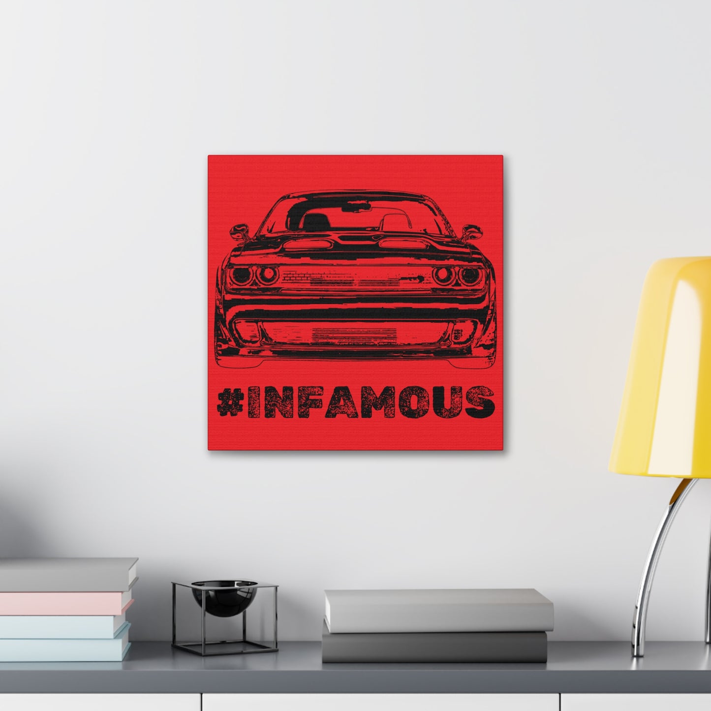 "#infamous" Canvas (Red)