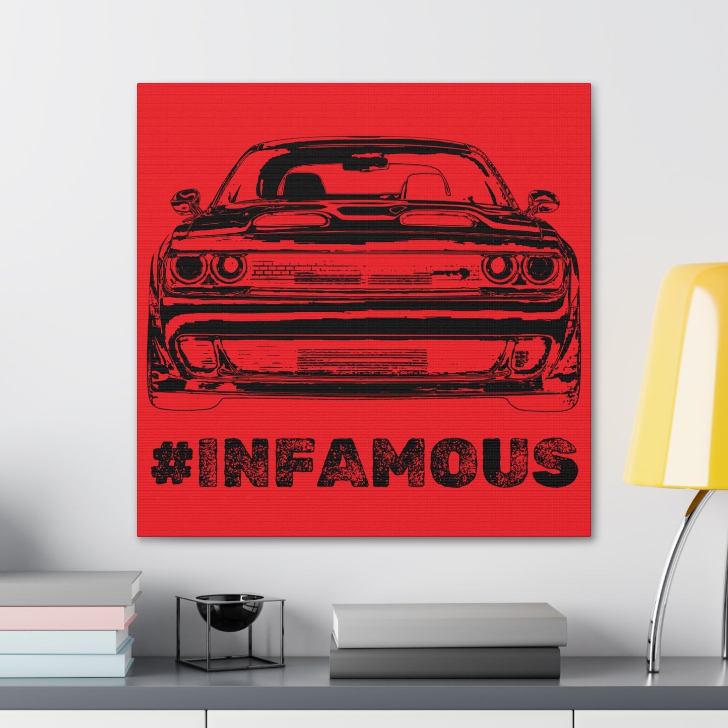 "#infamous" Canvas (Red)