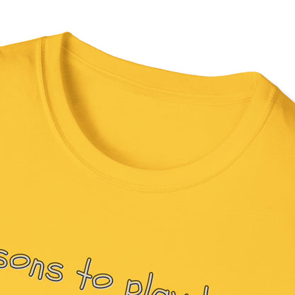 "Reasons to Play Bass" Softstyle Tee