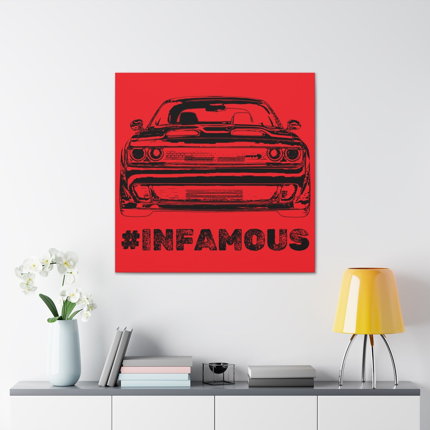 "#infamous" Canvas (Red)