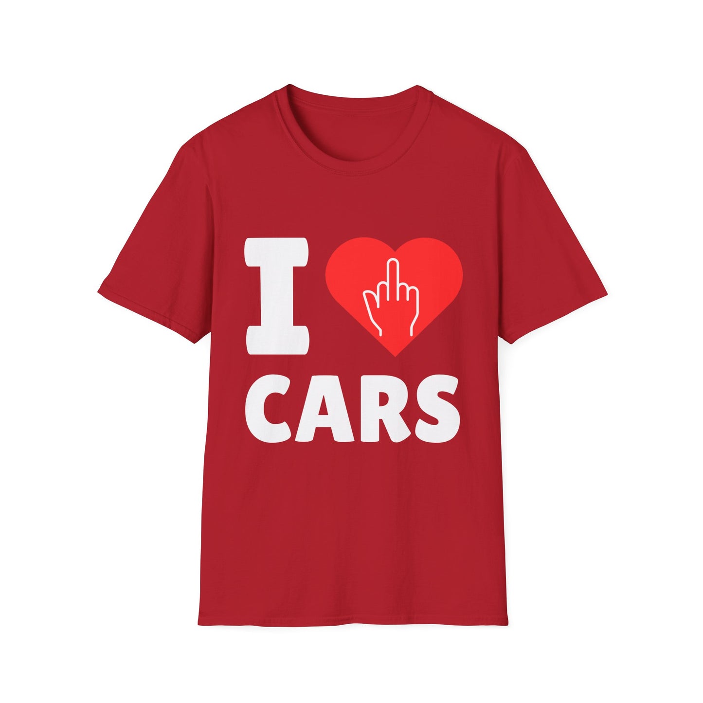 "I F@(#!%& Love Cars" Softstyle Tee