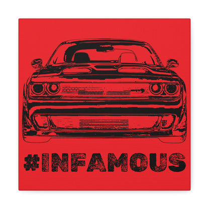 "#infamous" Canvas (Red)