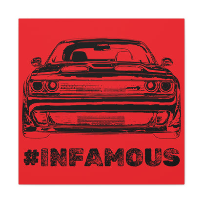 "#infamous" Canvas (Red)