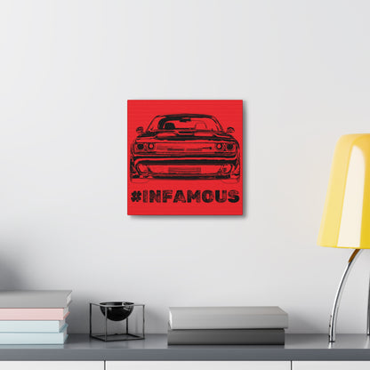 "#infamous" Canvas (Red)