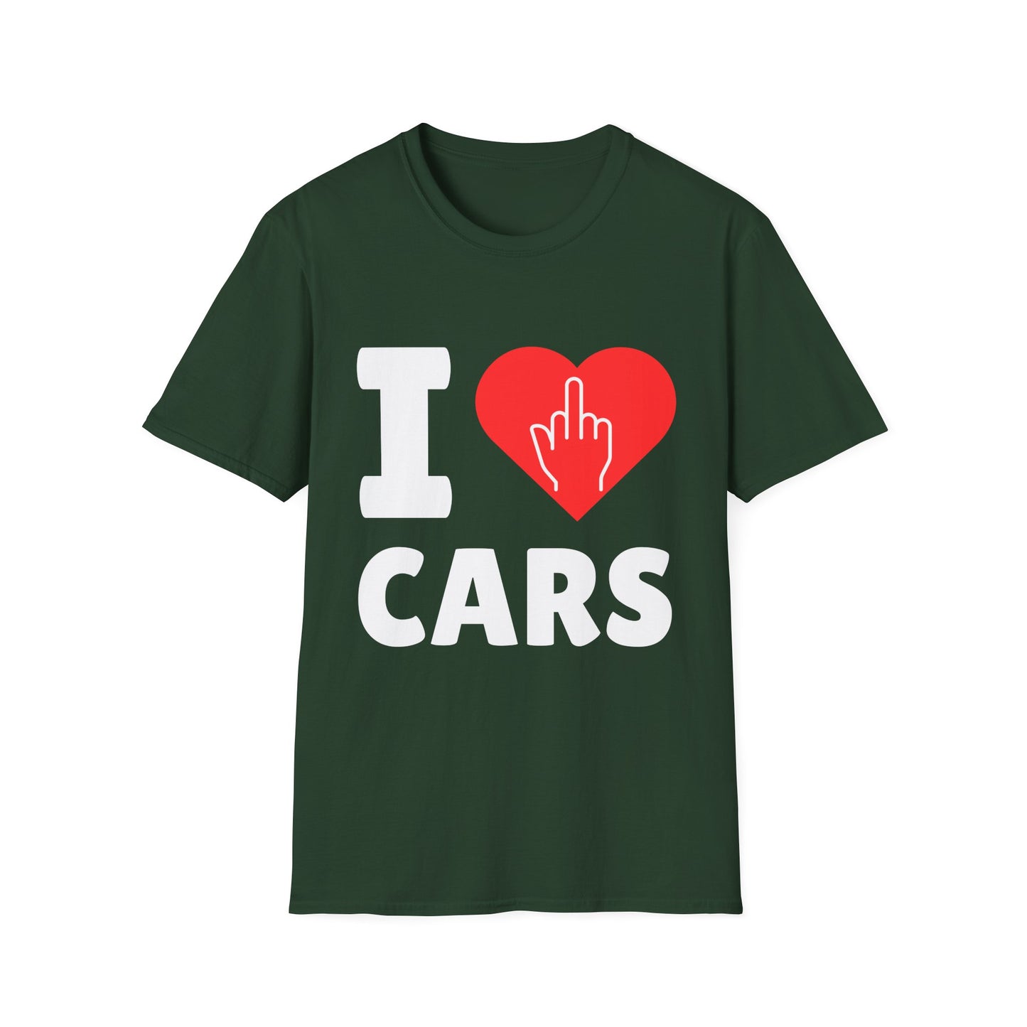 "I F@(#!%& Love Cars" Softstyle Tee